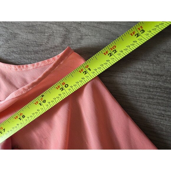 Vanity Fair Womens Pink Nightgown L 100% Nylon V-Neck Sleeveless - Picture 5 of 6